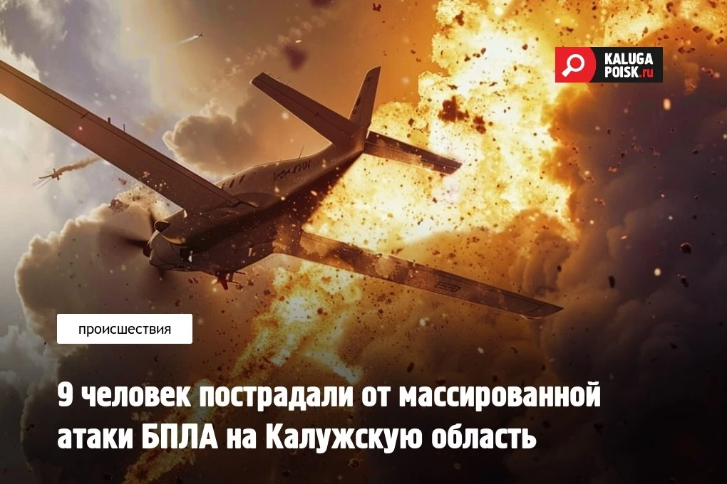 Ночью над Калугой и тремя округами сбили 26 беспилотников, девять человек пострадали, с...