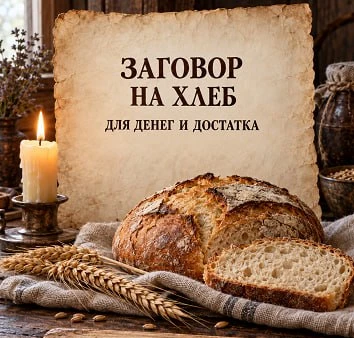 Заговор на хлеб для привлечения денег и достатка в семью 🍞