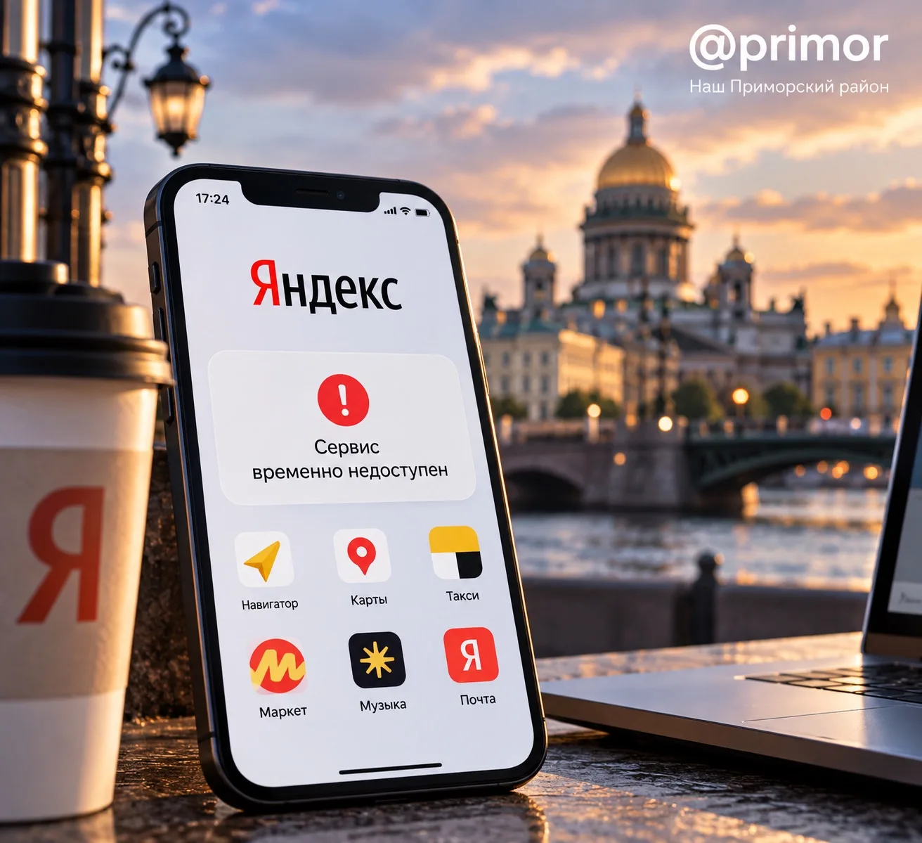 ⚠️ У «Яндекса» наблюдаются сбои в работе сервисов