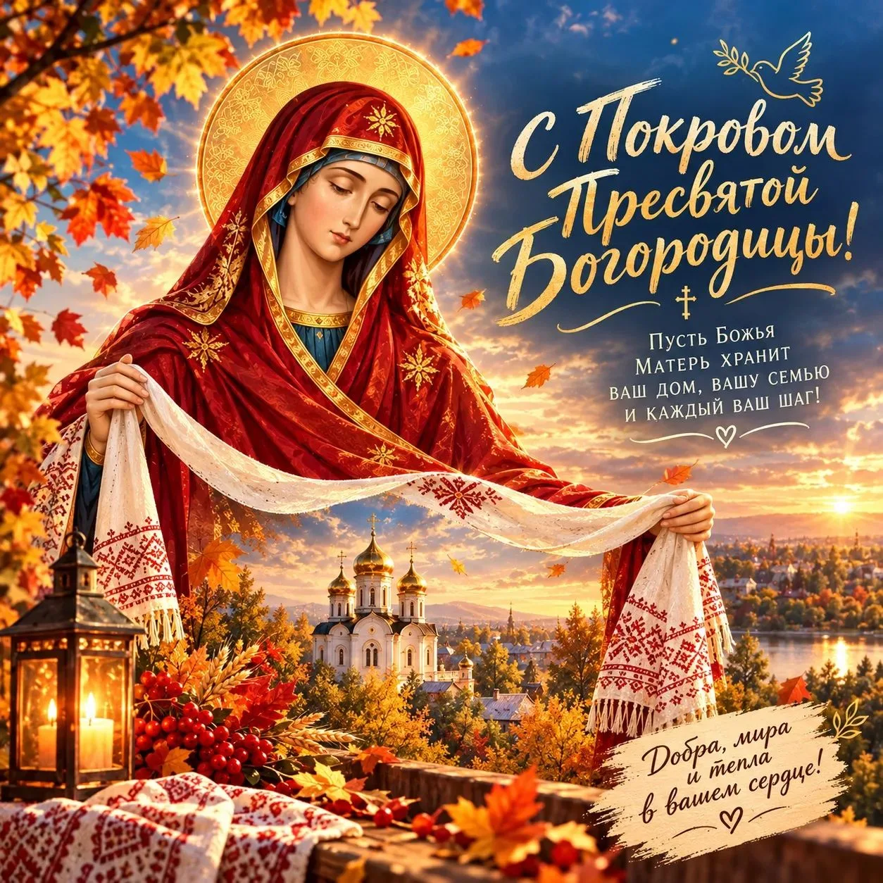 Поздравляем всех верующих с праздником Покрова Пресвятой Богородицы!