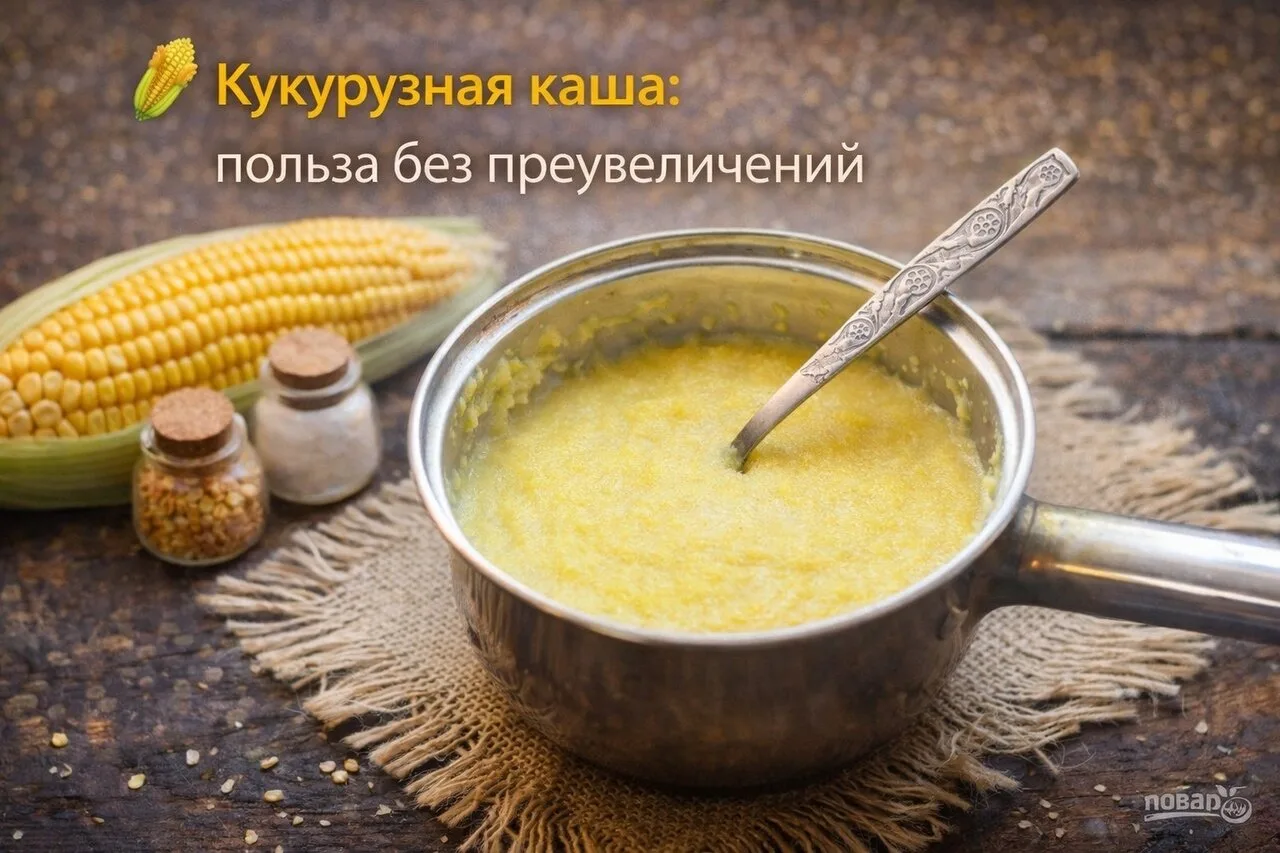 🌽 Кукурузная каша: польза без преувеличений
