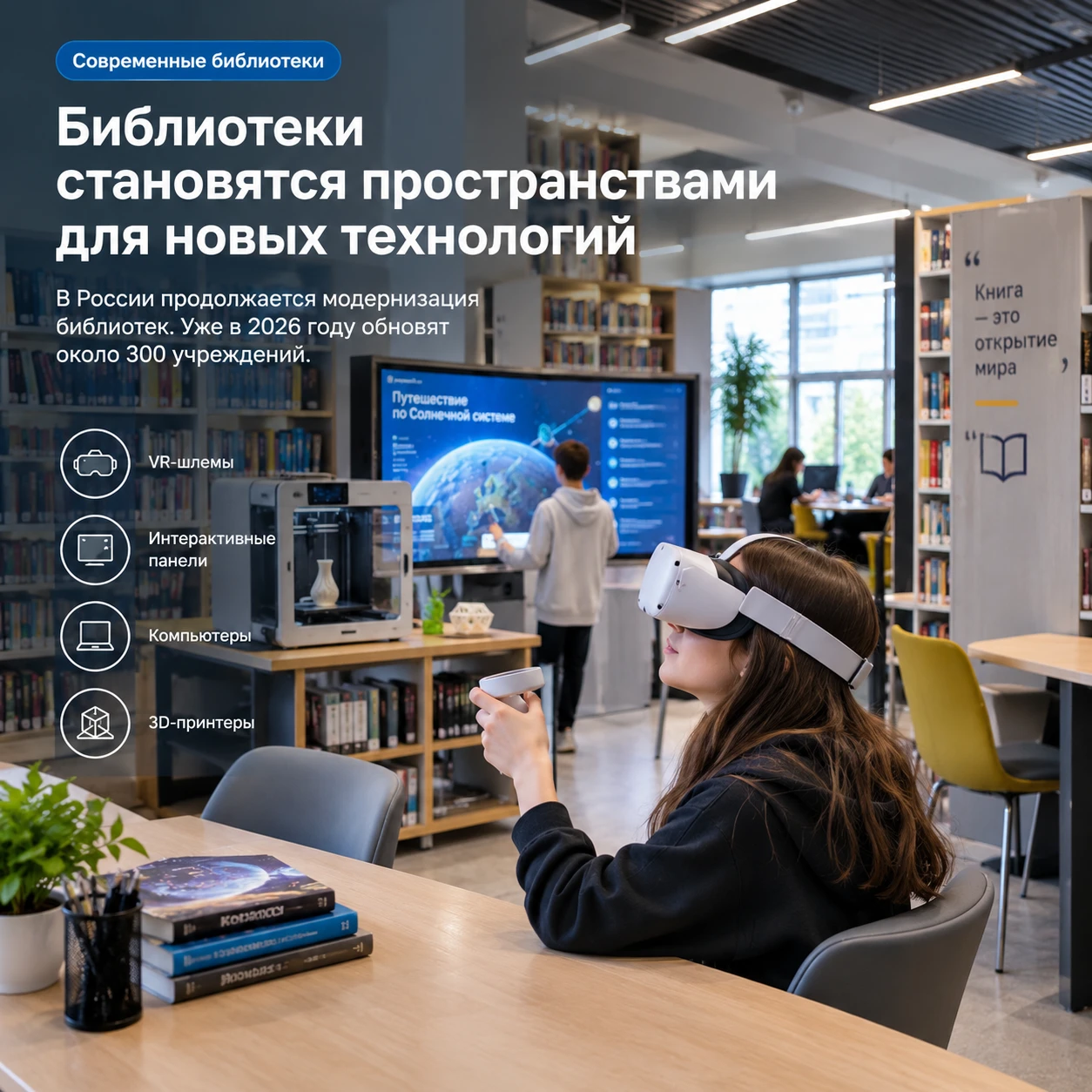 📚 Библиотеки становятся пространствами для новых технологий