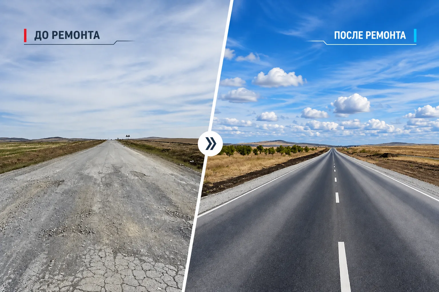 ❇ Капитальный ремонт участка дороги Орск-граница Республики Башкортостан, протяженность...