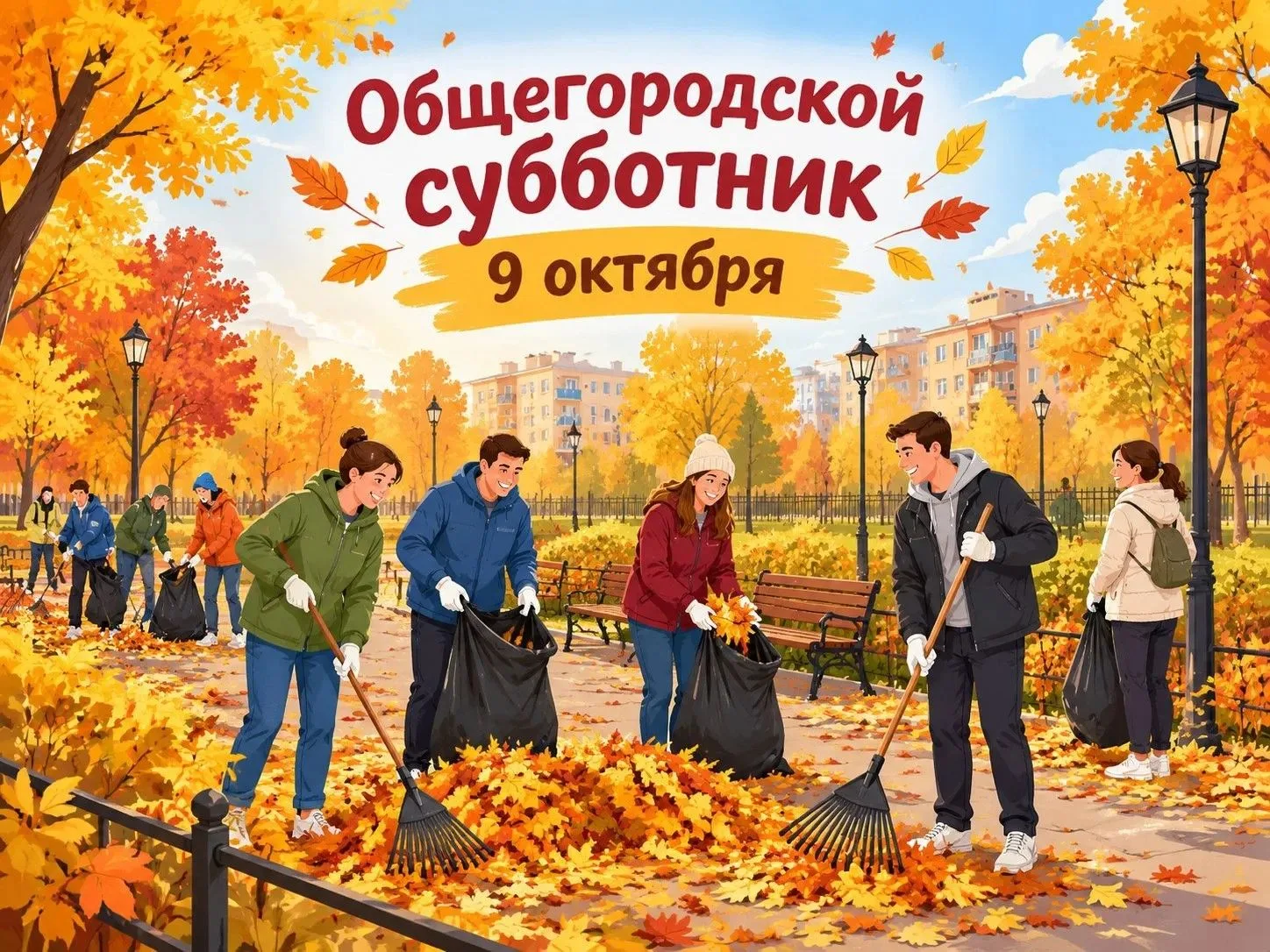 🍂 9 октября 2026 года — общегородской осенний субботник!