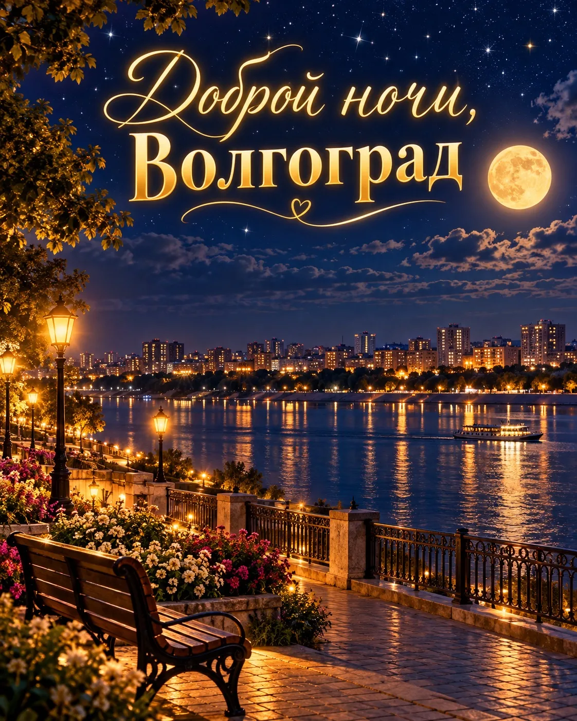 Доброй ночи вам желает канал Волгоград ✨