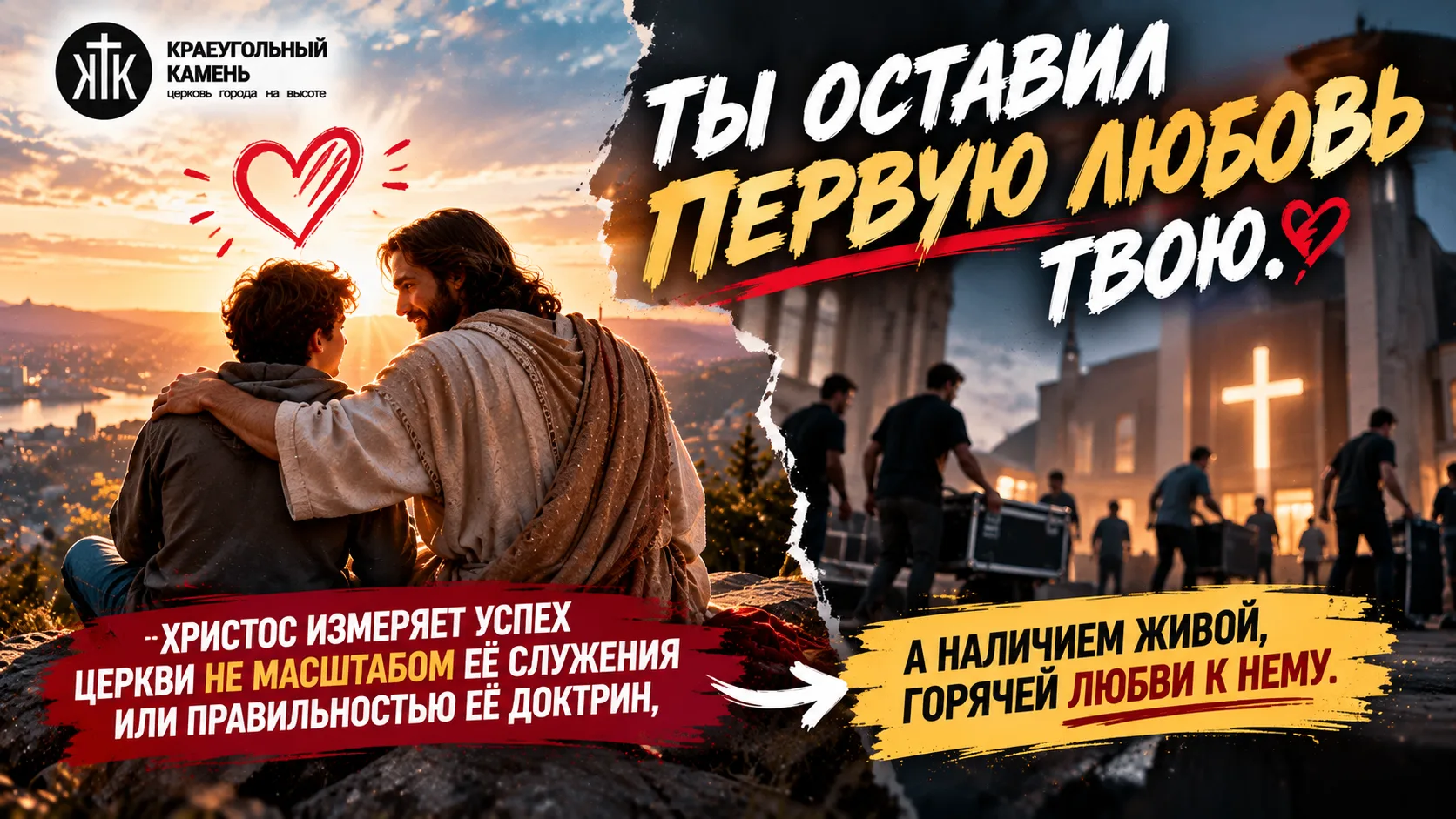 Откр 2:2-4: "знаю дела твои, и труд твой, и терпение твое, и то, что ты не можешь сноси...
