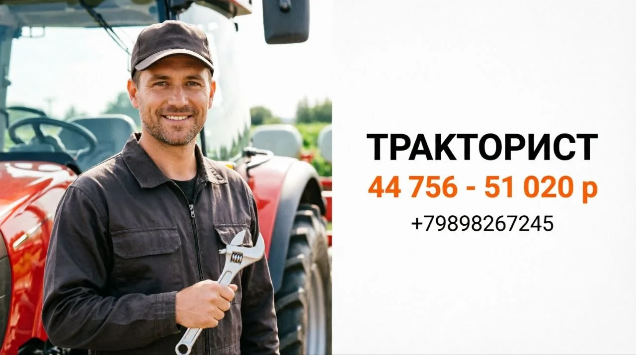 ТРАКТОРИСТ | 44 756 - 51 022 ₽