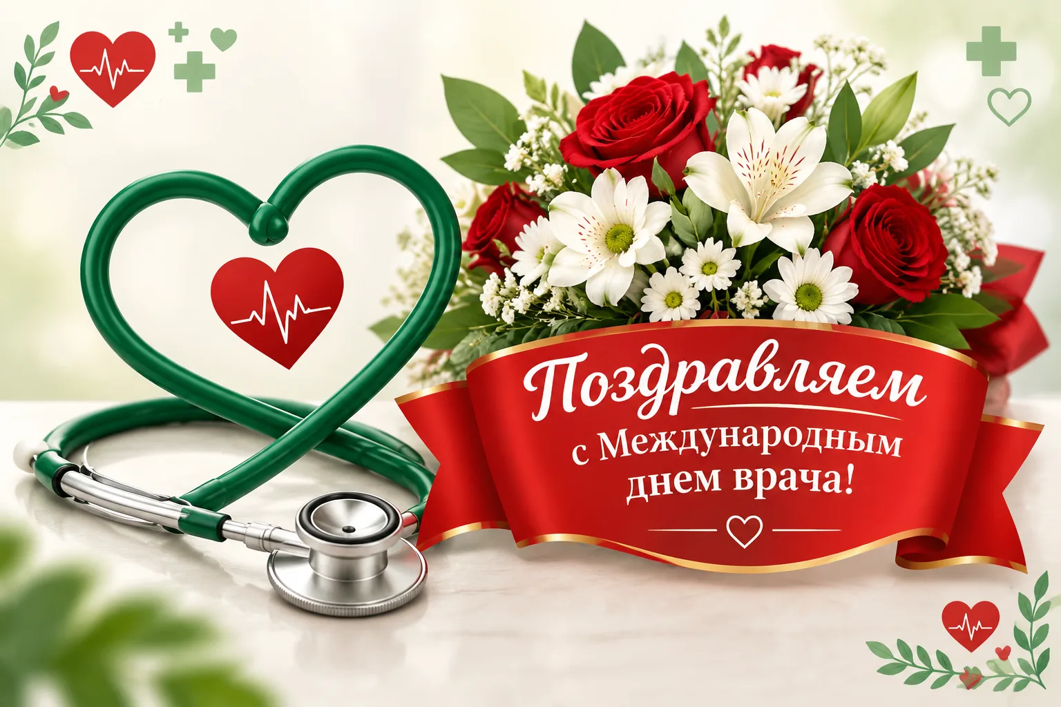 💐🩺 Уважаемые ВРАЧИ! Поздравляем вас с Международным днем врача!