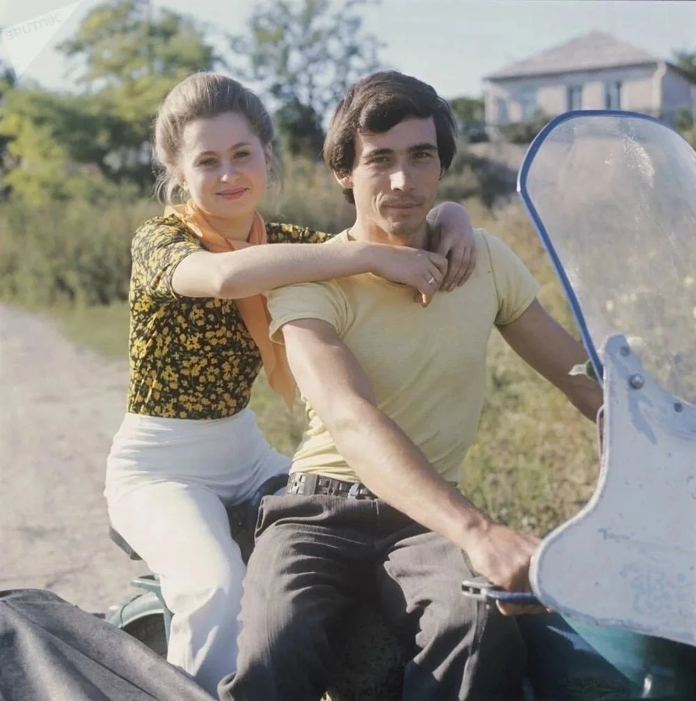 Жители совхоза "Пролетарская воля", Ставропольский край, 1979 год.