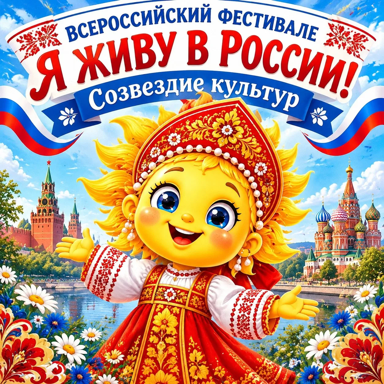 🎉 МКДОУ «Солнышко» приглашает педагогов на фестиваль «Я живу в России! Созвездие культ...