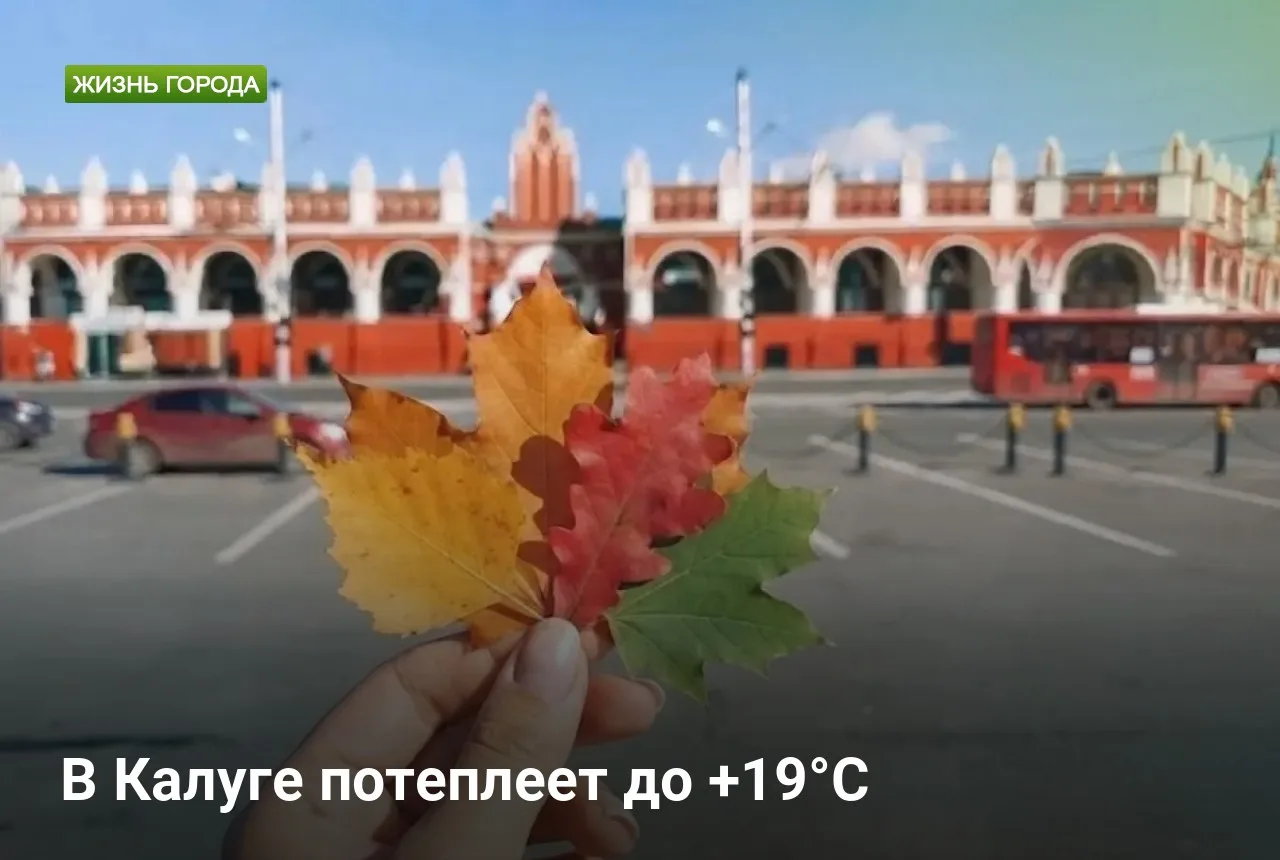 В Калуге потеплеет до +19°C