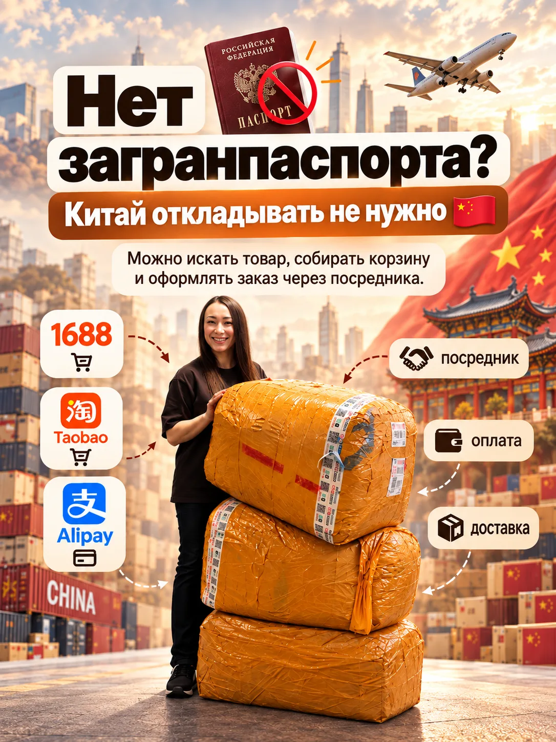 Нет загранпаспорта? Китай из-за этого откладывать не нужно 🇨🇳