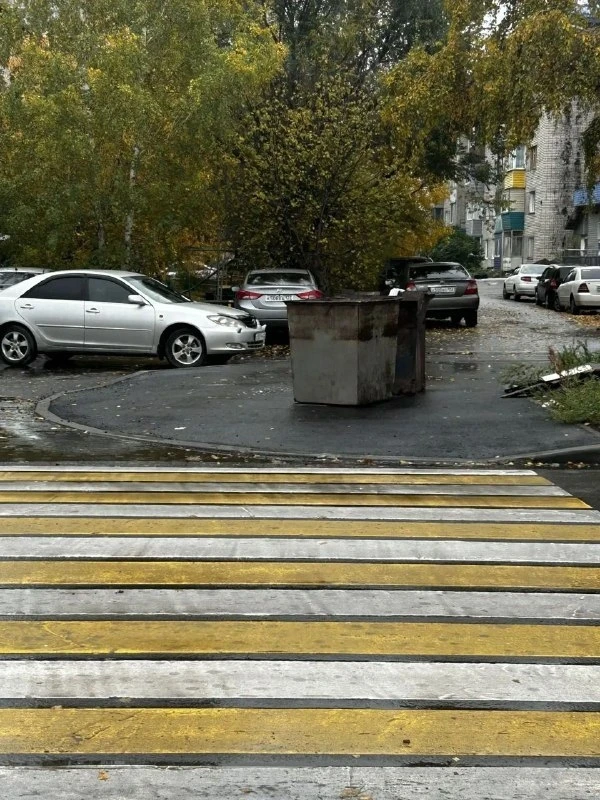 Состояние участка дороги по улице Степана Разина