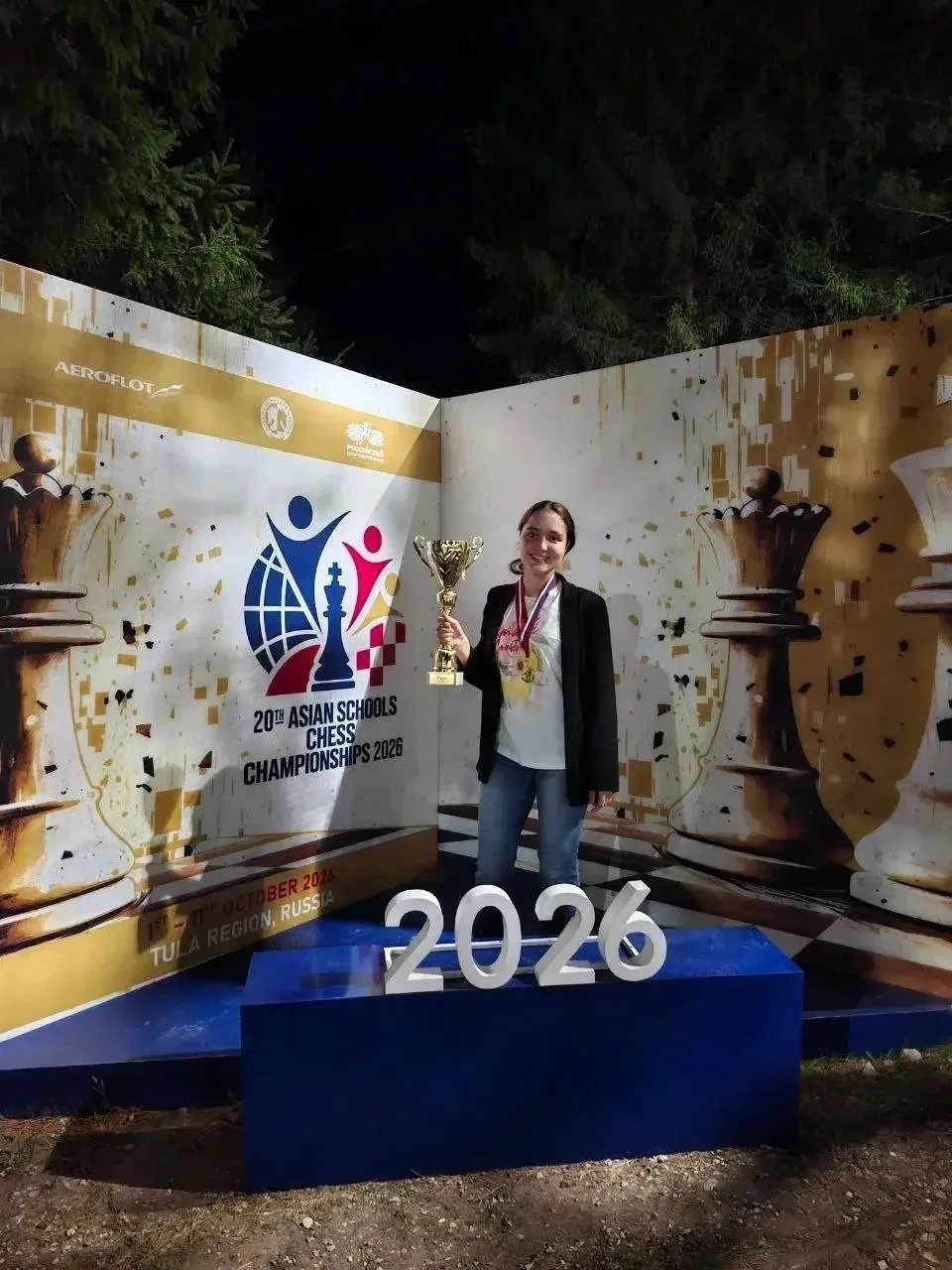 ♟️ Кудровская шахматистка выиграла первенство Азии по блицу