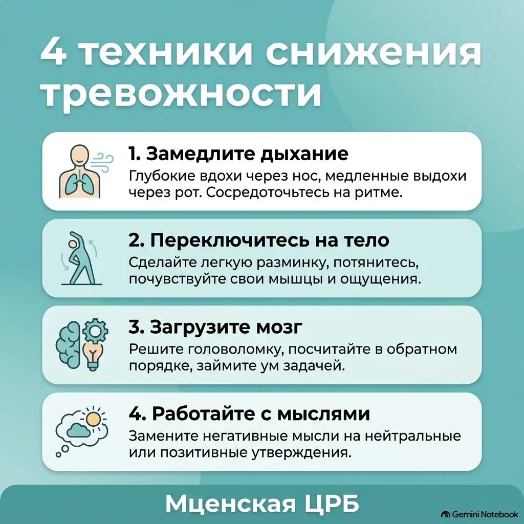 Как справиться с тревогой: 4 простые техники, которые работают прямо сейчас 🌿