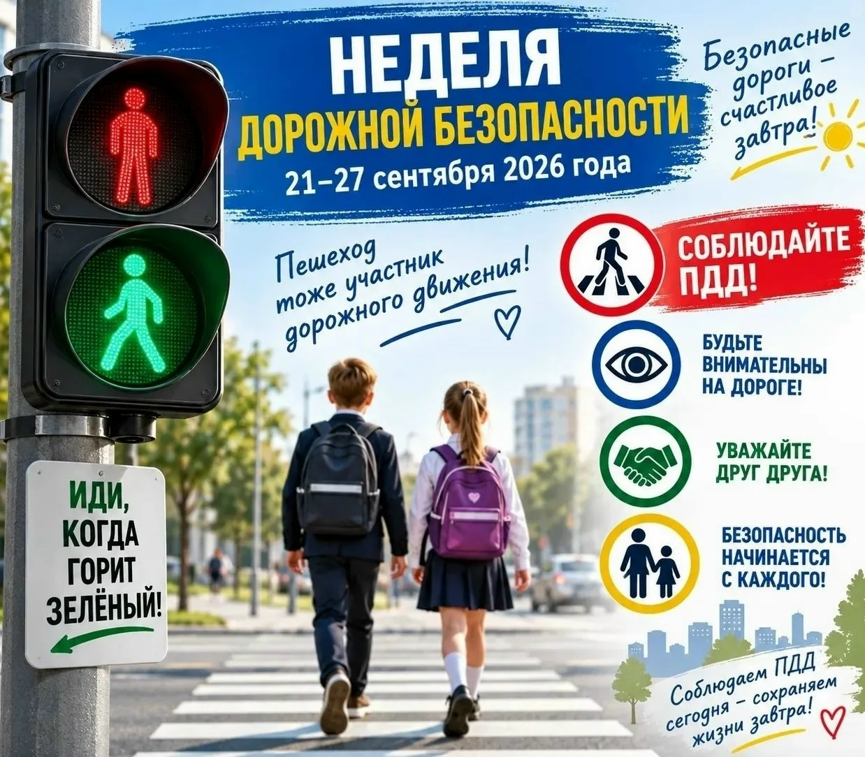 ✅️Всероссийская неделя безопасности дорожного движения — это масштабная ежегодная просв...