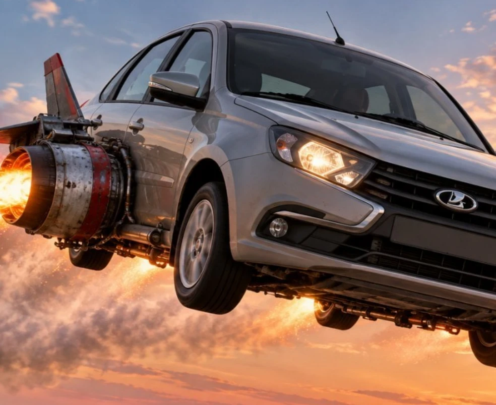 Lada Granta тоже сможет летать — автоэксперты дали ответку Илону Маску на его спорткар ...