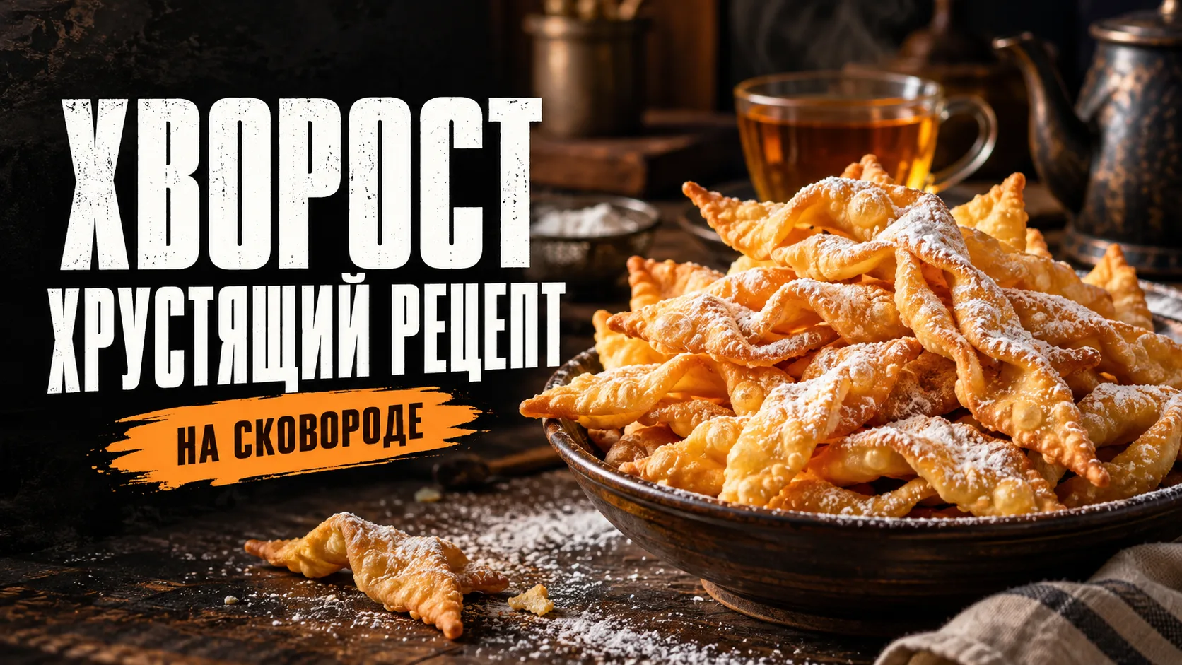Почему в тесто для хрустящего хвороста добавляют водку или коньяк? Это не для вкуса, а ...