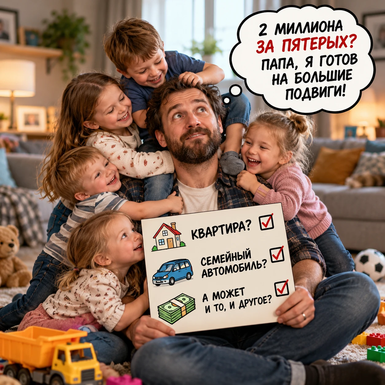 👨‍👧‍👦💰 ПАПА МОЖЕТ, ПАПА МОЖЕТ ВСЁ ЧТО УГОДНО! А ТЕПЕРЬ ЕЩЁ И 2 МИЛЛИОНА ЗАРАБОТАТЬ? 😁