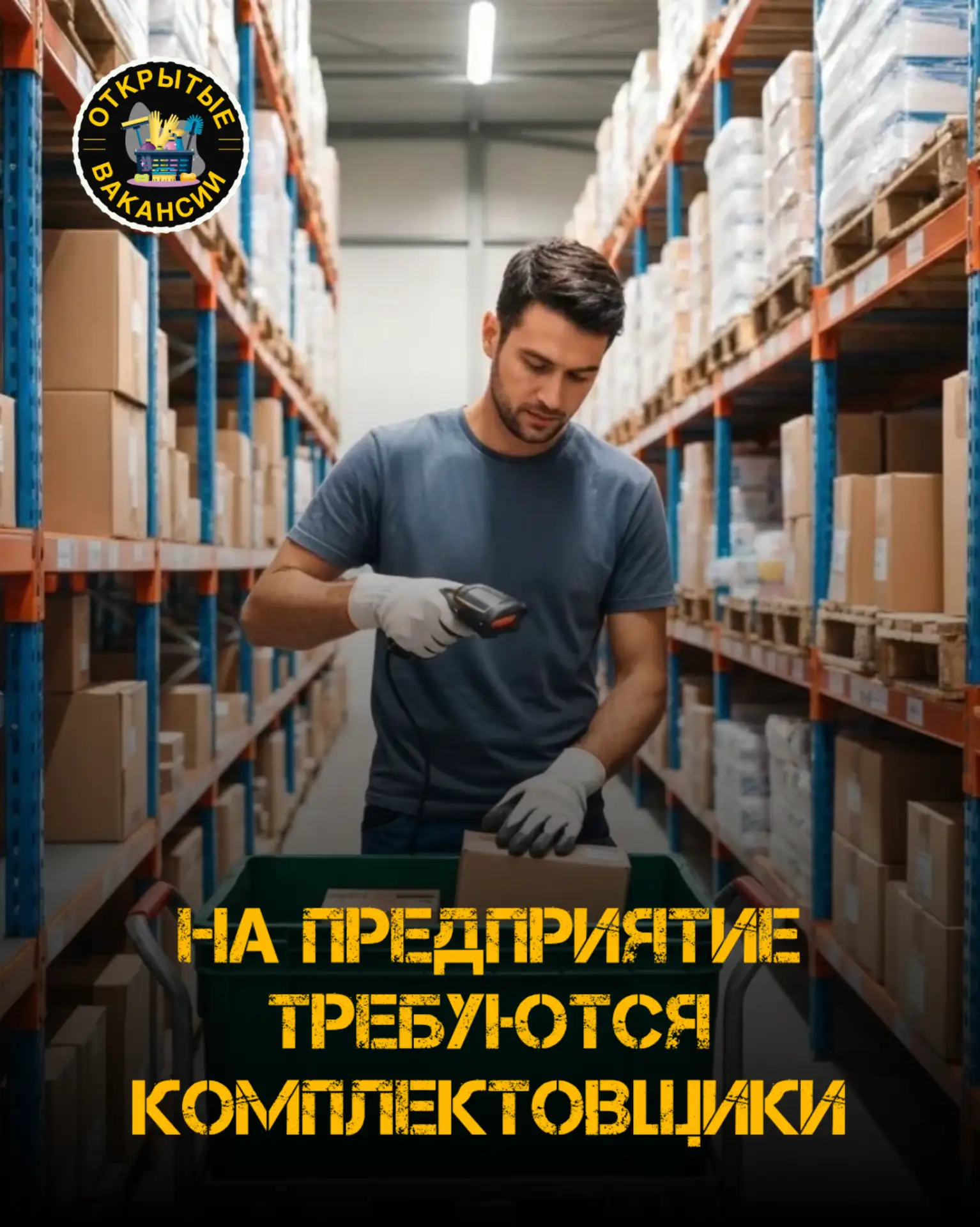 📦 На предприятие для постоянной работы требуются КОМПЛЕКТОВЩИКИ (комплектация товаров,...