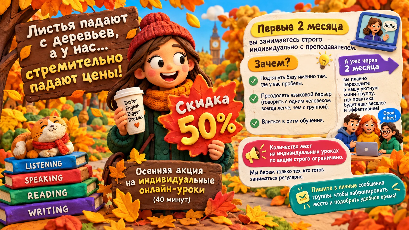 🍂 Листья падают с деревьев, а у нас... стремительно падают цены! Осень — идеальное вре...