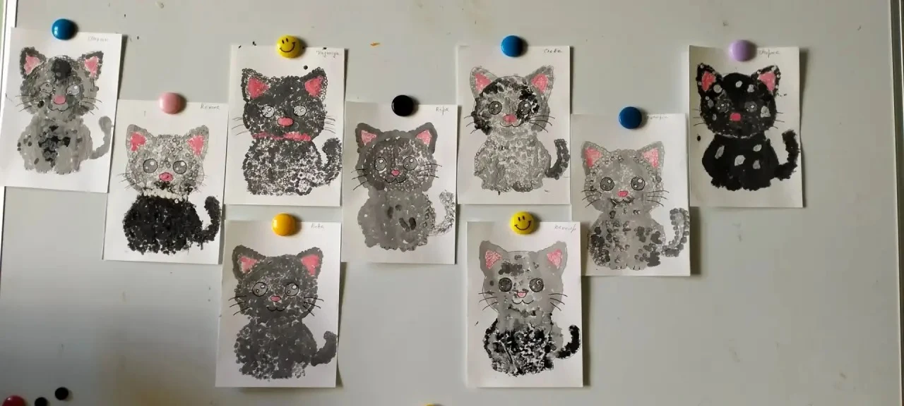 https://vk.ru/wall-170074272_88535 🐱 «Котики» в технике тычка у «Лучиков»!