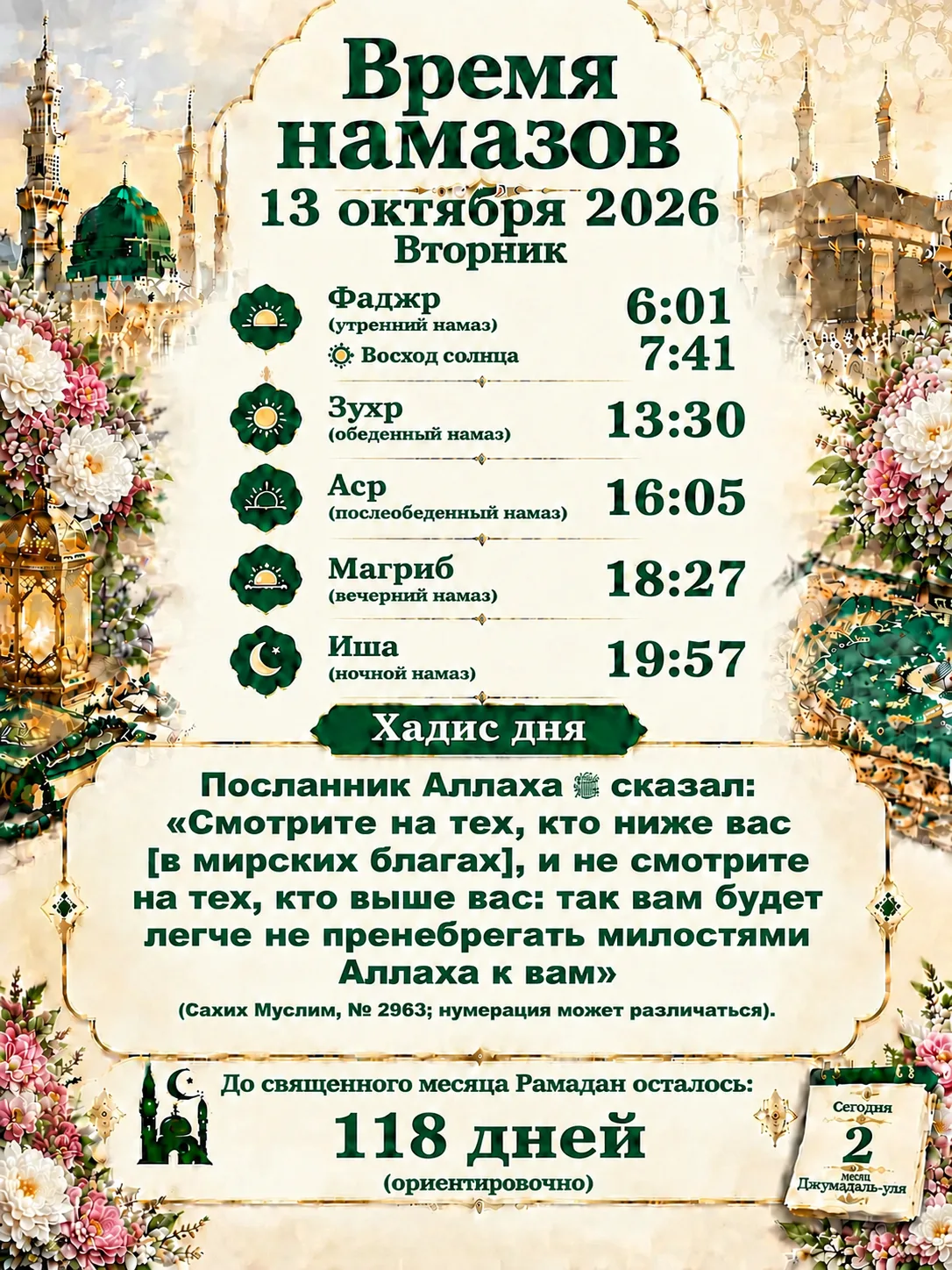 🌺 Хадис дня