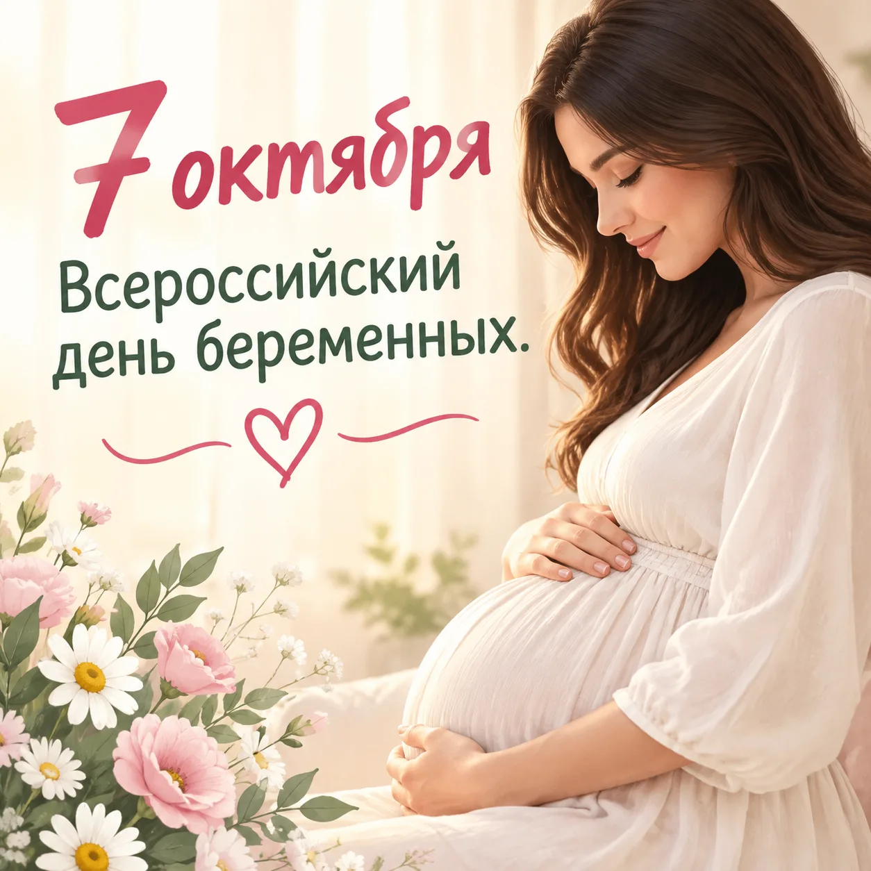 🌸 Приглашаем будущих мам на особенный праздник — День беременных! 🌸