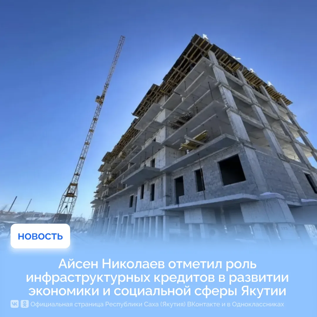 Айсен Николаев отметил роль инфраструктурных кредитов в развитии экономики и социальной...