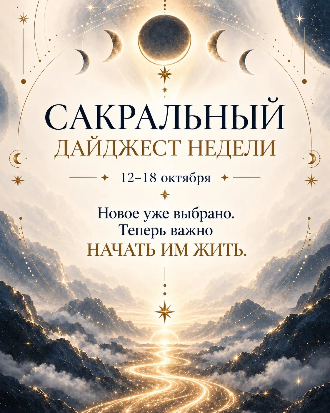 Новое уже выбрано. Теперь важно начать им жить.