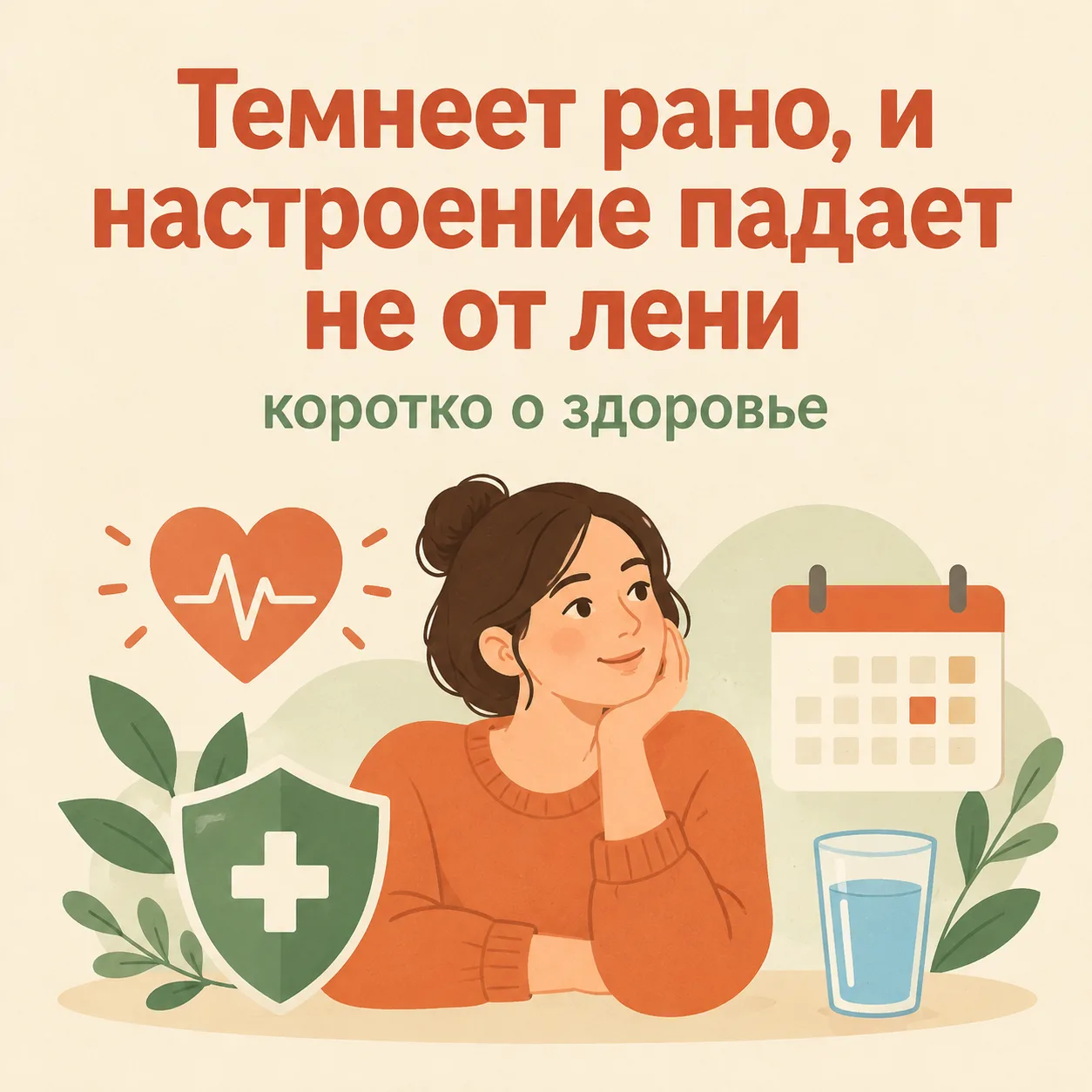 🌑 Темнеет рано, и настроение падает не от лени