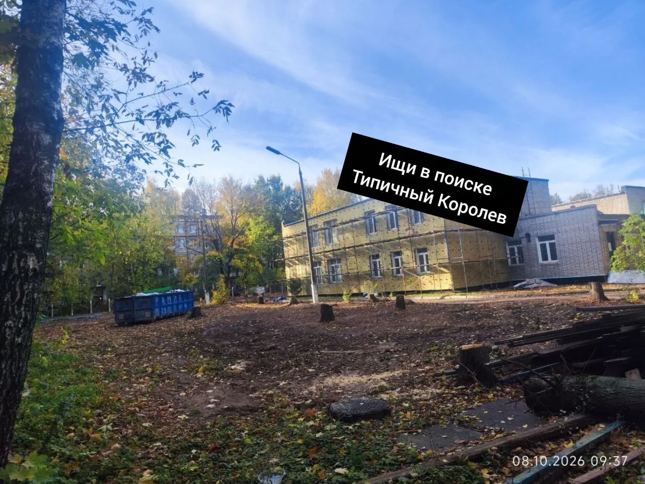 Уже несколько дней подряд выпиливают деревья на территории детского сада 20 "Машенька"....