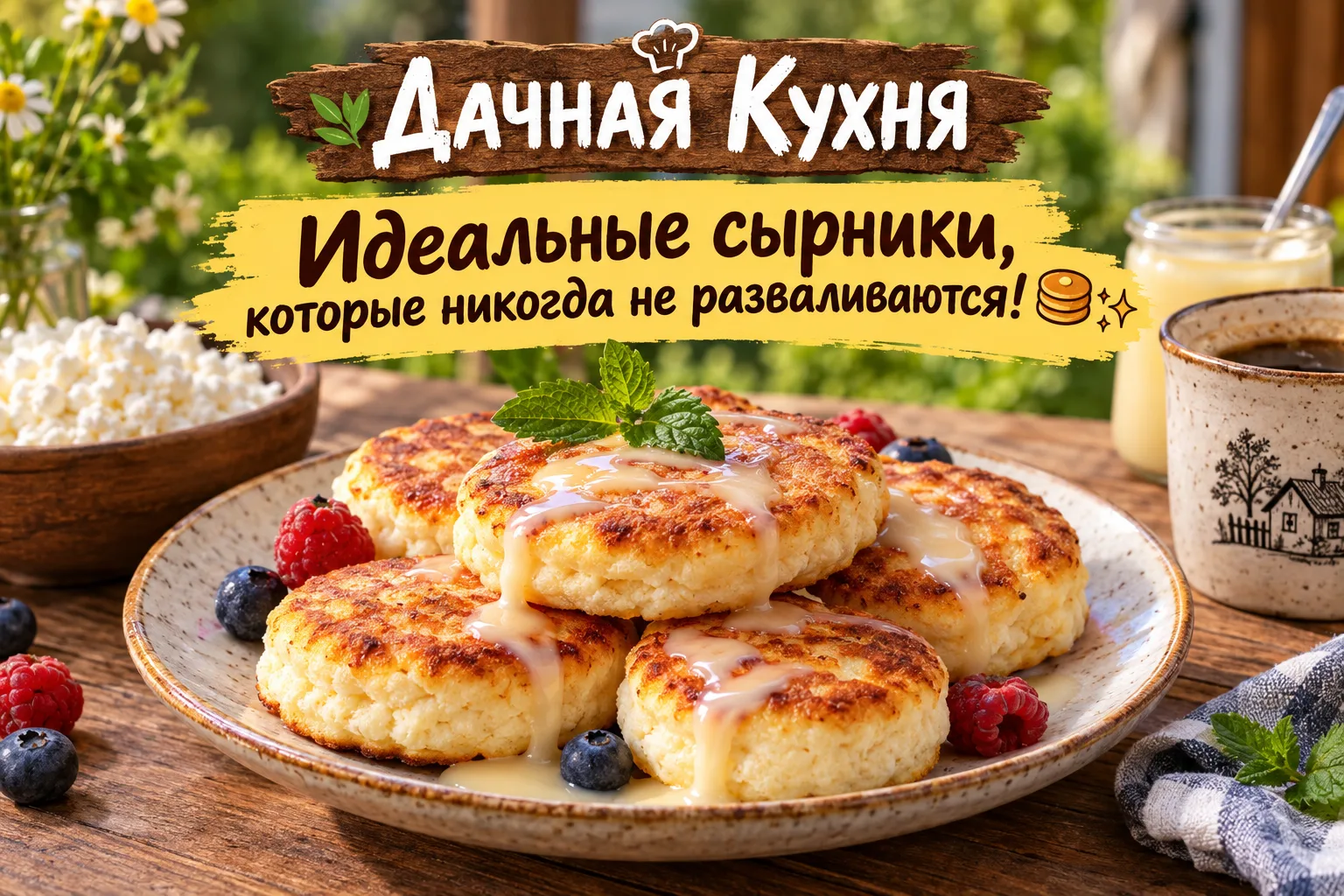 Идеальные сырники, которые никогда не разваливаются! 🥞✨