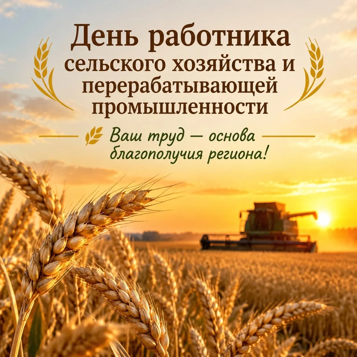 Поздравляем с Днём работника сельского хозяйства и перерабатывающей промышленности! 🌾