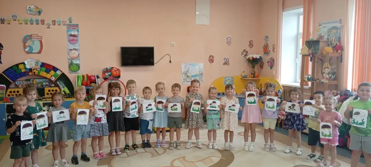 «Грибы в пластилинографии»