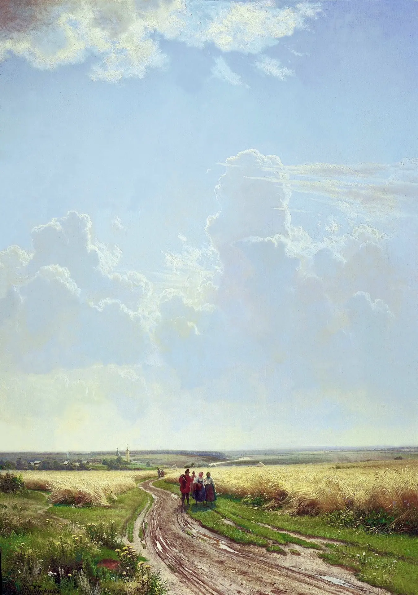 Иван Шишкин «Полдень. В окрестностях Москвы» 1869 г.