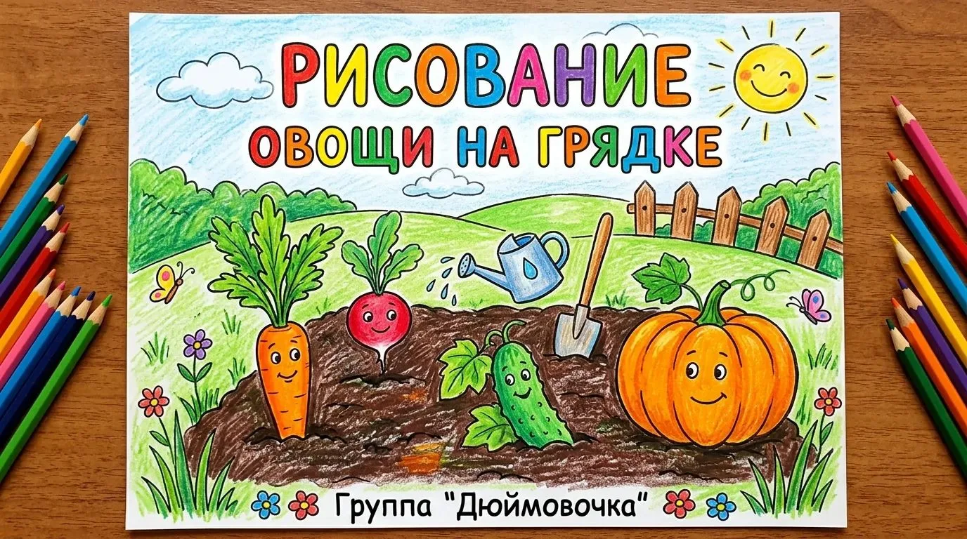 🍅 Творческий урожай в подготовительной группе «Дюймовочка»!