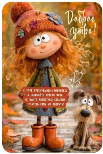 Всем доброго утра и хорошего дня!