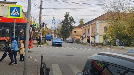 В Калуге на перекрёстке улиц Плеханова и Пушкина не работают светофоры