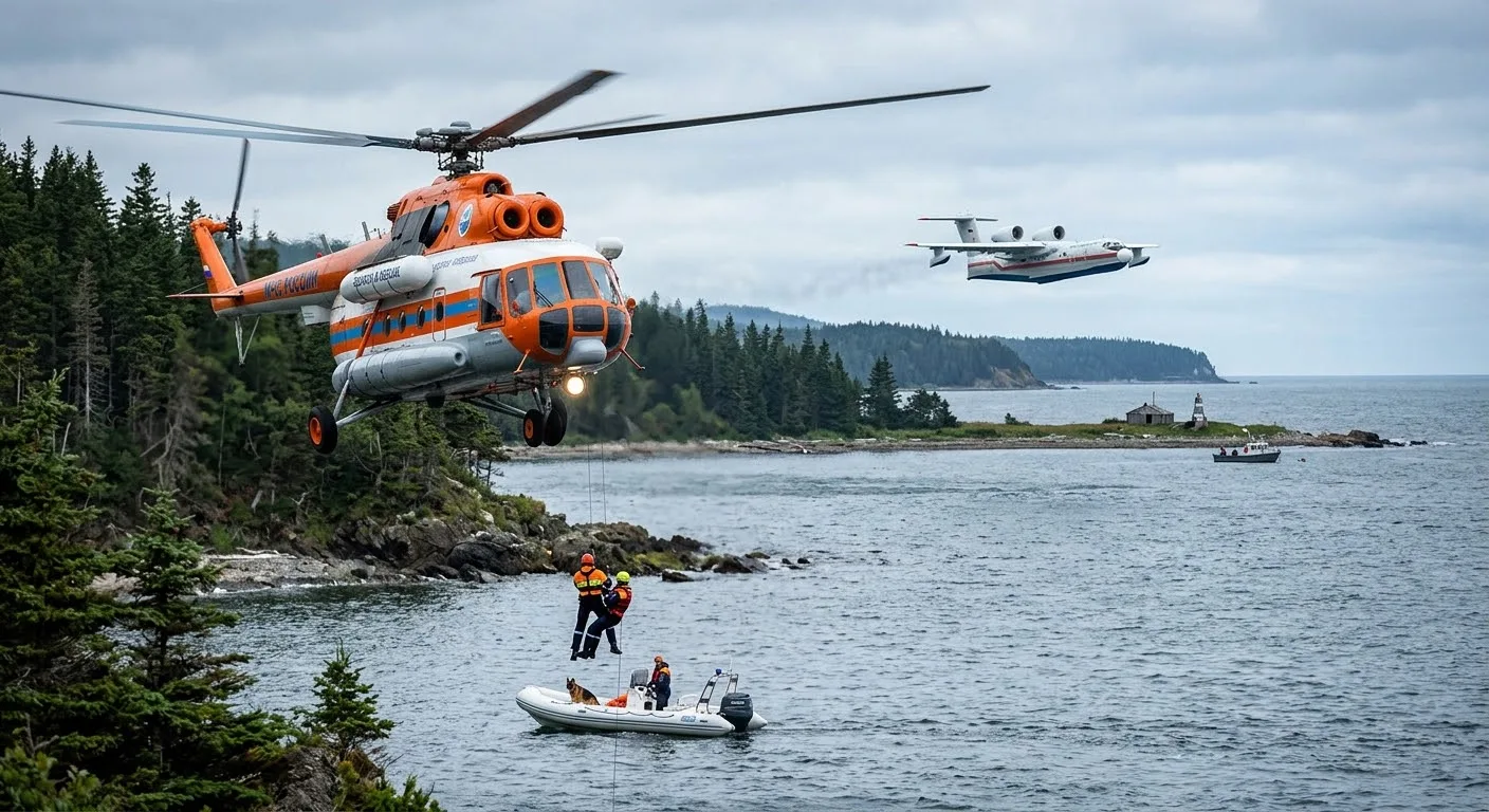 🚁 Поиски двух рыбаков в Хабаровском крае продолжаются уже десятый день