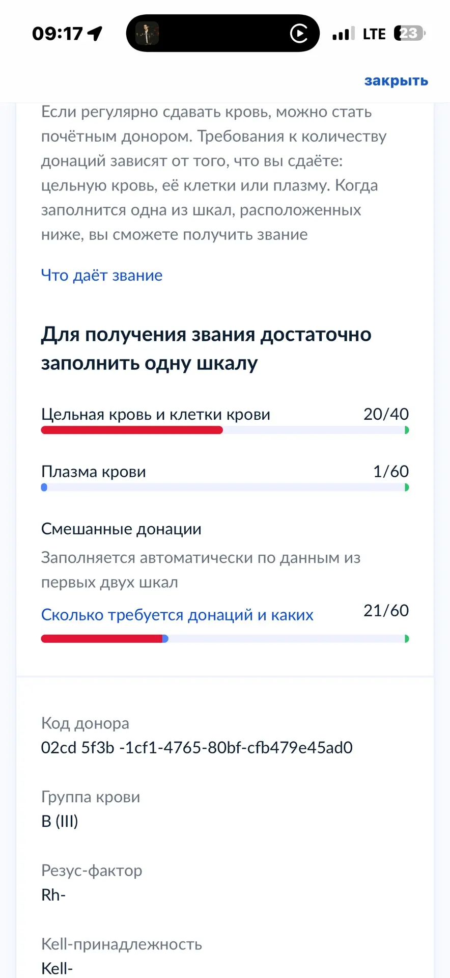 А у меня оказывается 20 кровоотдач. Это,что мне положен почетный  донор Татарстана