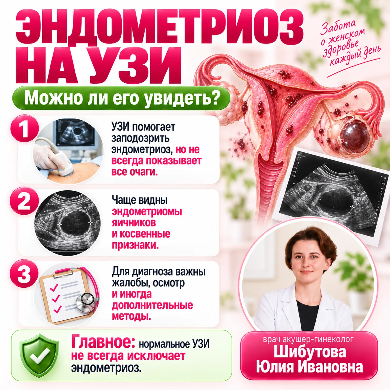 🌿 ЕСТЬ БОЛЬ, А УЗИ «НОРМАЛЬНОЕ»: ИСКЛЮЧАЕТ ЛИ ЭТО ЭНДОМЕТРИОЗ?