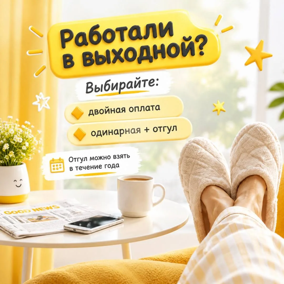 С прошлого года изменились правила использования отгулов за работу в выходной.