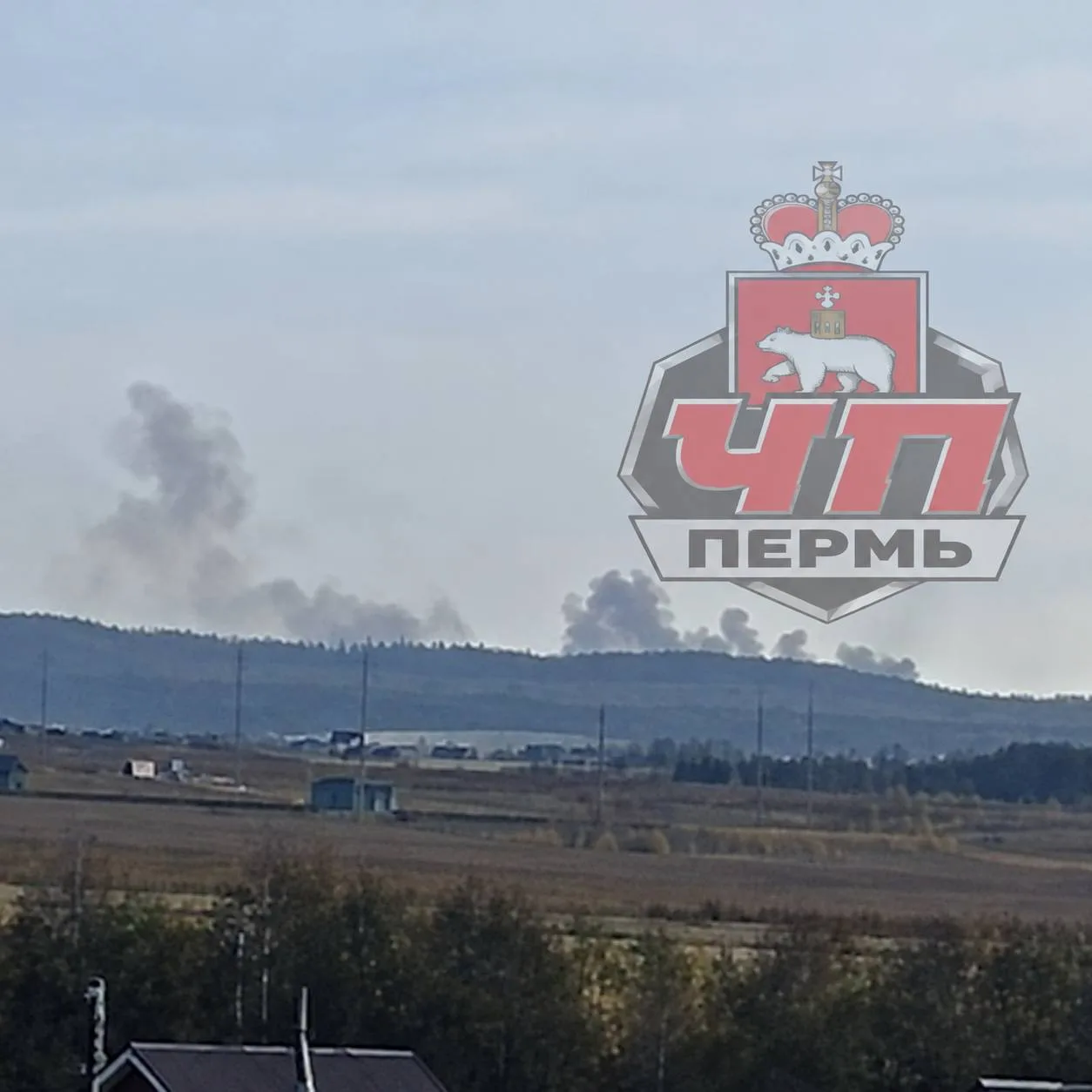 в Култаево видно дым
