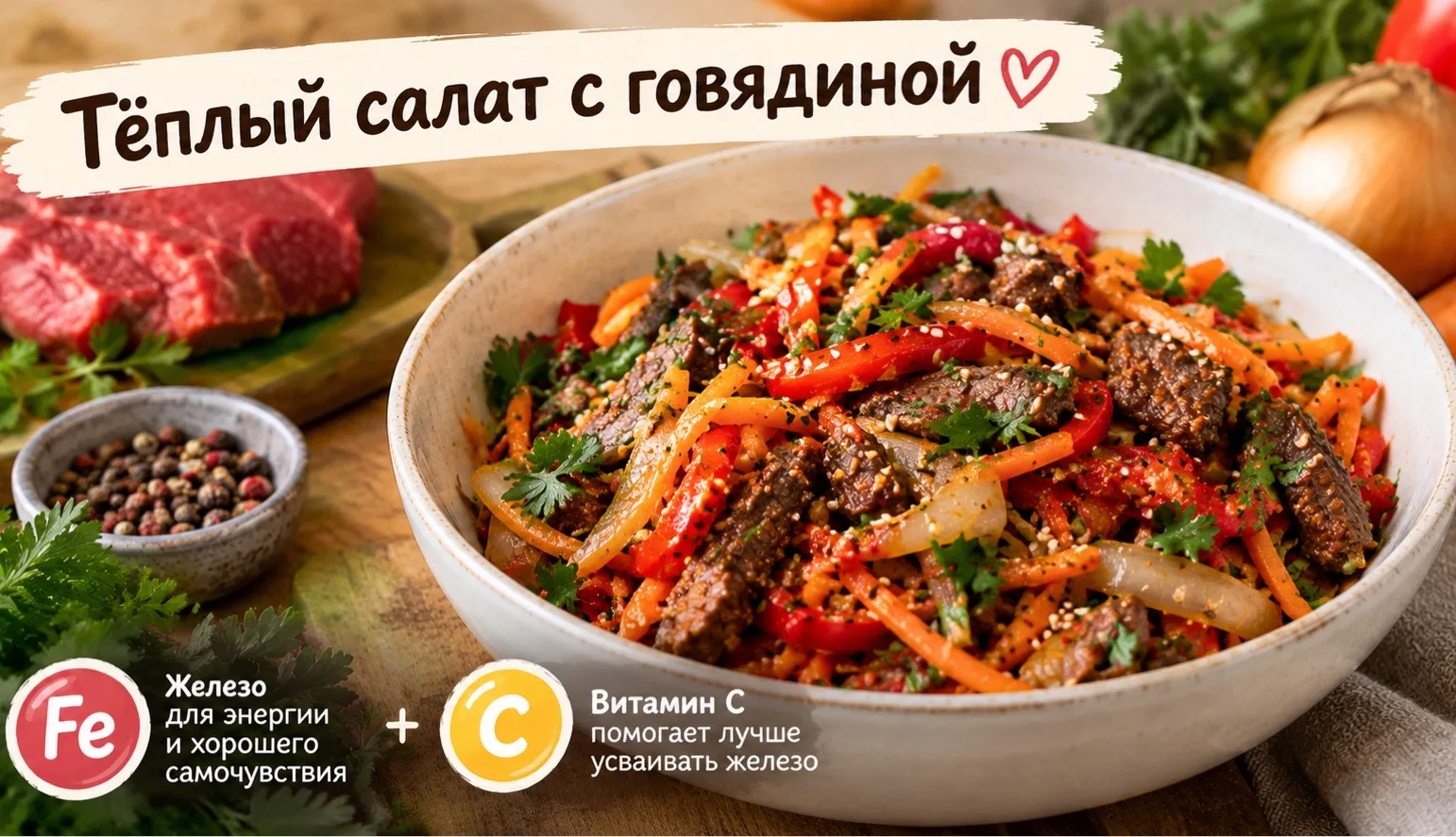 🥩 Вкусный способ добавить железо в рацион