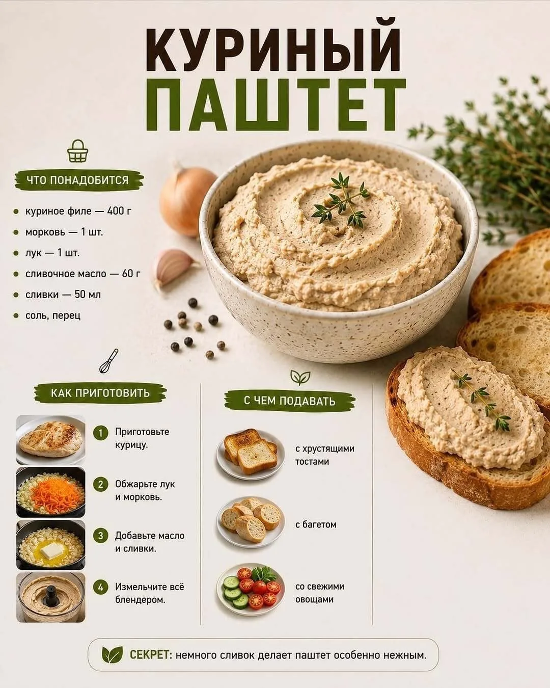 Готовим вкусно и разнообразно «ПАШТЕТЫ»