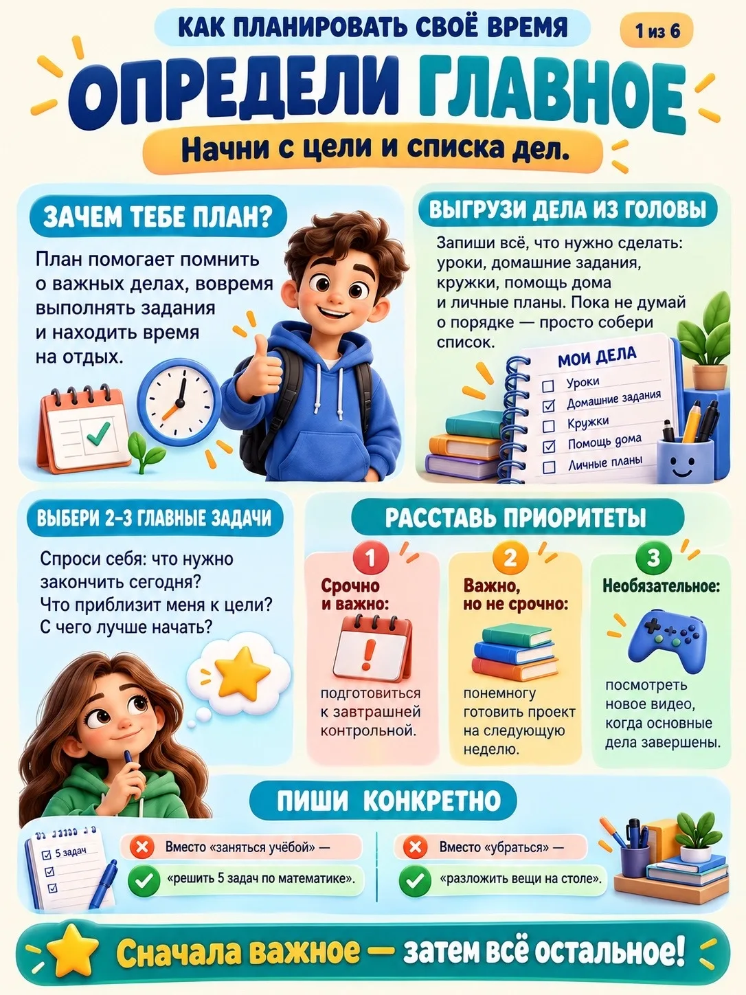 ⏰Как планировать своё время