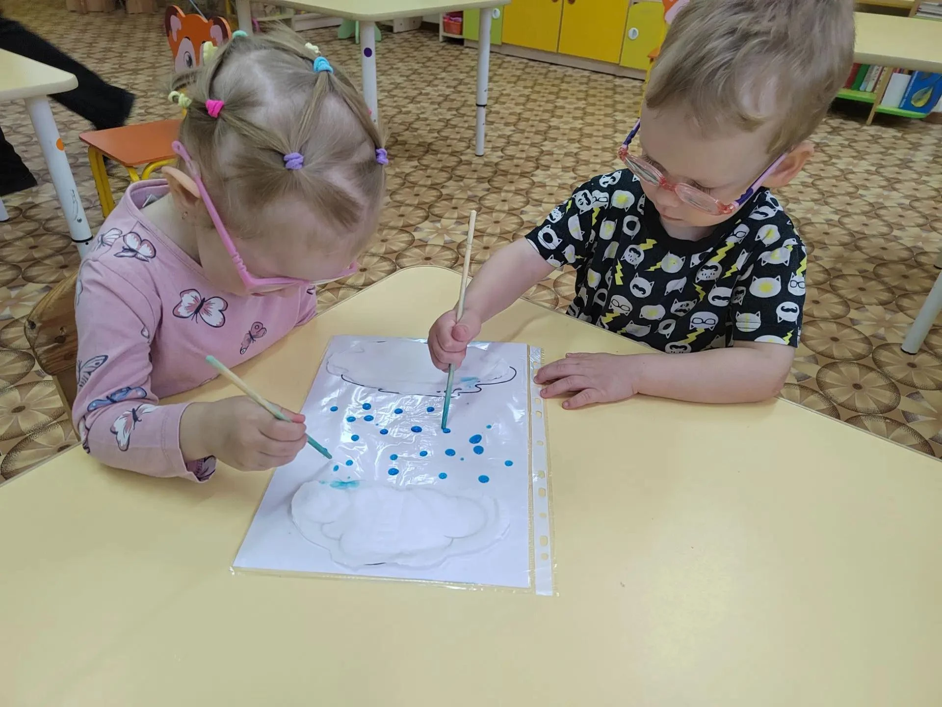 🌧️✨ Дождик сегодня шёл не только за окном, но и в группе №2! ✨🌧️
