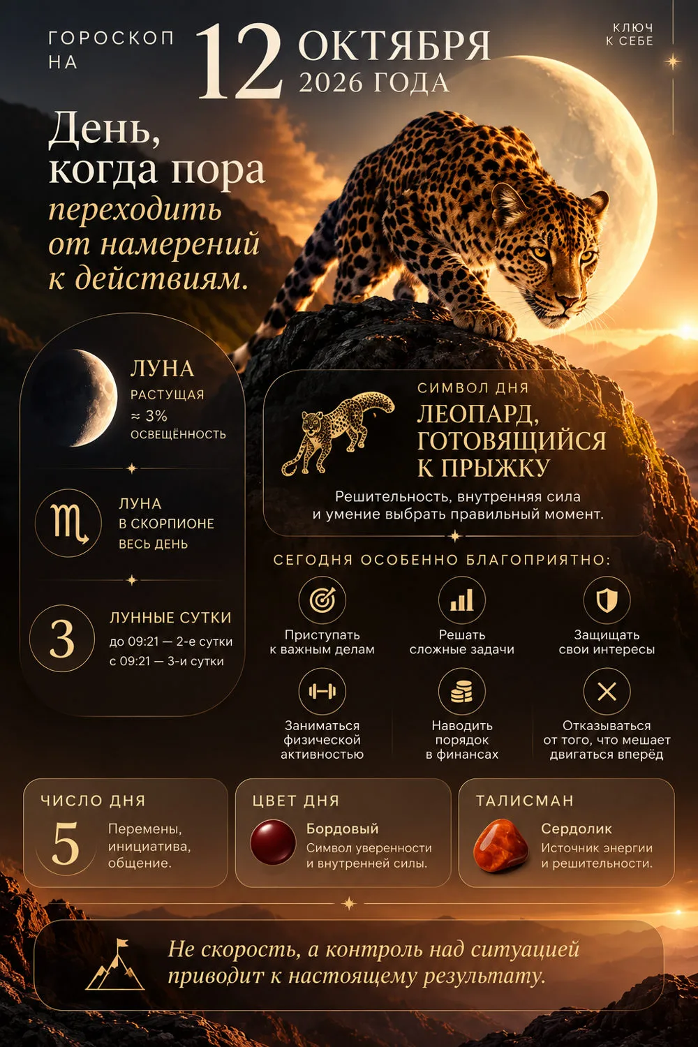🔮 ГОРОСКОП НА 12 ОКТЯБРЯ 2026 ГОДА