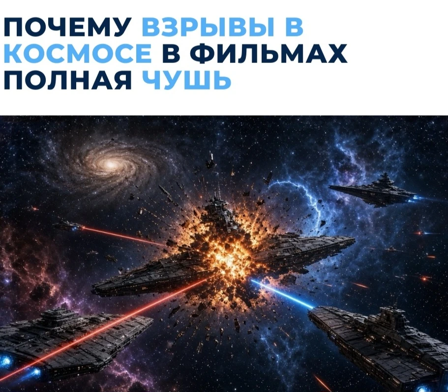 Представьте, вы смотрите фильм про космические бои. Эффектные кадры, динамичные противо...